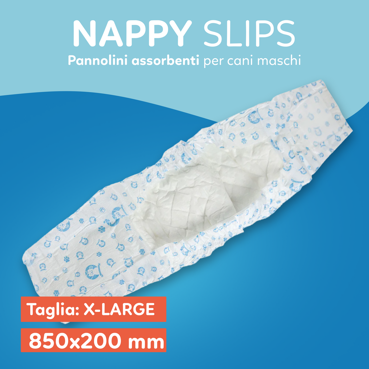 AQPET FRIENDS Nappy Slips Pannolini A Fascia Per Cani Maschi 36 Pezzi Assorbenti Igiene Quotidiana