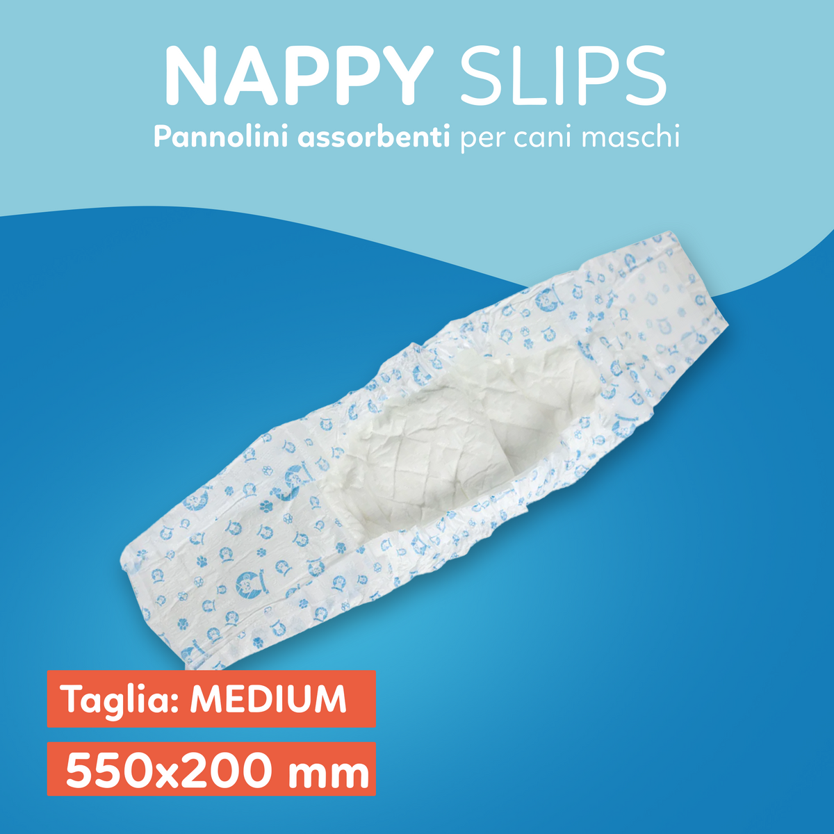 AQPET FRIENDS Nappy Slips Pannolini A Fascia Per Cani Maschi 36 Pezzi Assorbenti Igiene Quotidiana