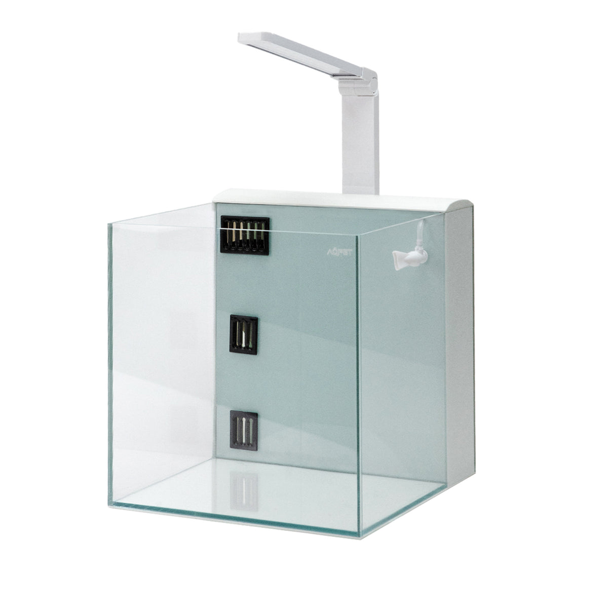 AQPET KUBIC 50 REAR BIANCO - CON FILTRO POSTERIORE - 50X50X50 CM 8MM