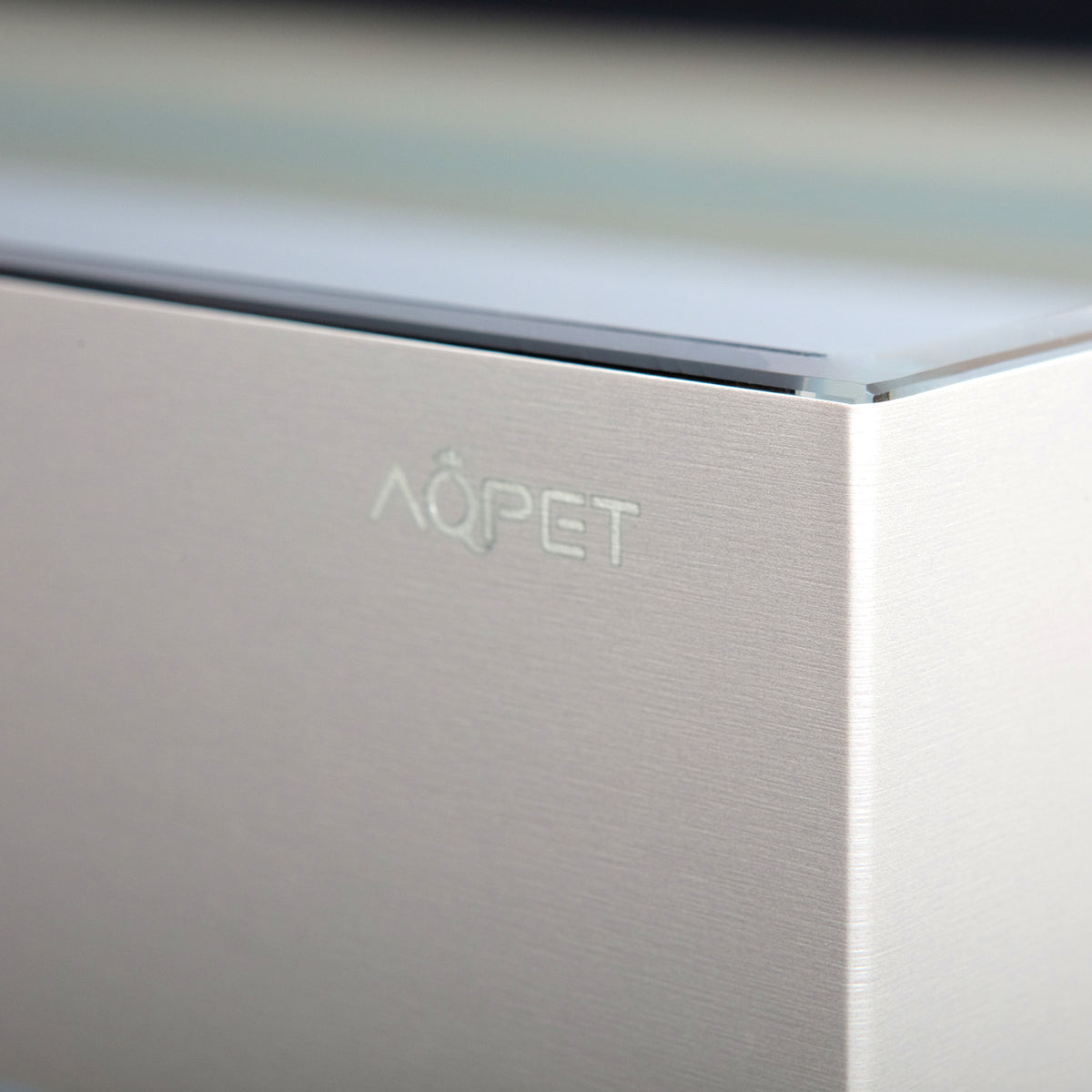 AQPET AQUARIUM RIVERIUM PLUS 90X50X55 H - 10 MM EXT. - WITH LED LIGHT, EXTERNAL FILTER AND TAUPE SUPPORT