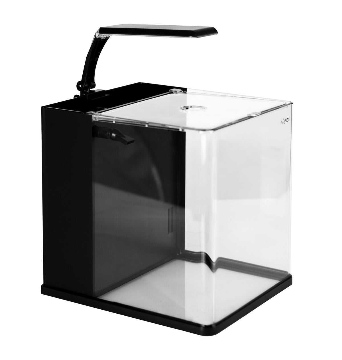 AQPET ACQUARIO IN VETRO QUBE 25 COMPLETE SET LUCE +POMPA+MATERIALI FILTRANTI