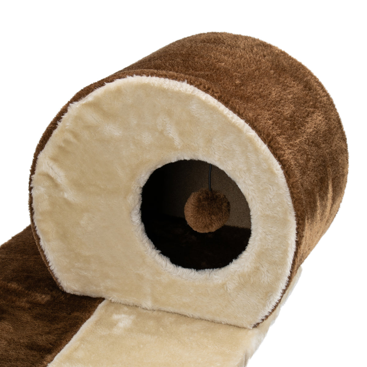 AQPET FRIENDS Cat Scratching Post Rome In Sisal 123 Cm Brown For Cats Play Cat Relax And Fun