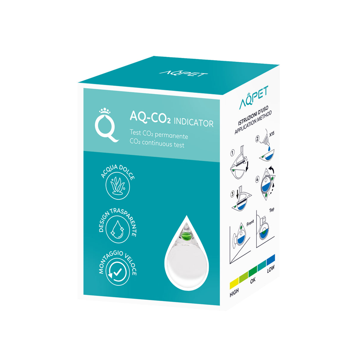 AQPET CO2 LIQUID INDICATOR INCLUDED 15 ML SOLUTION.
