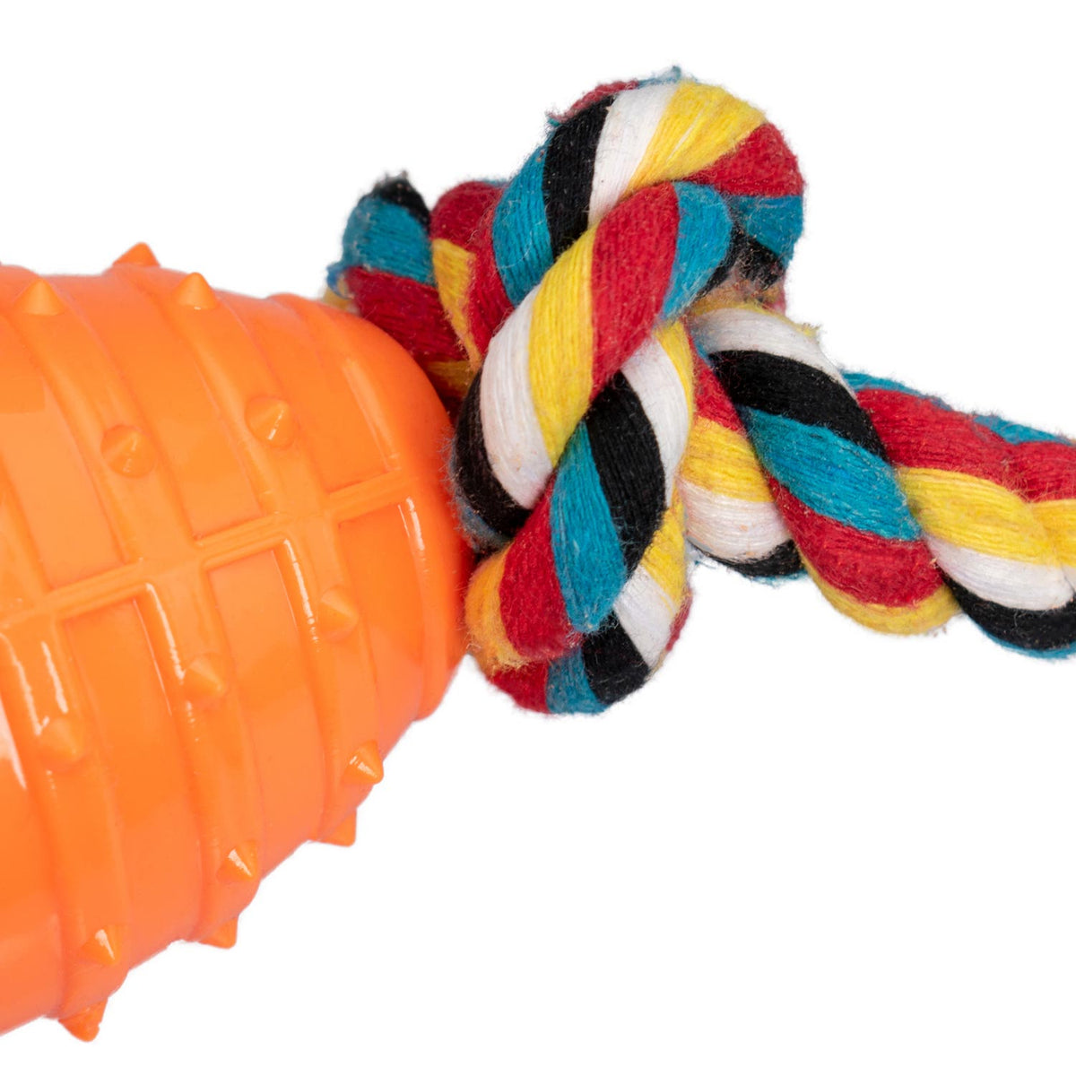 AQPET FRIENDS AQPET Dog Toys Smarty Rope And Oval Rubber Ball 38 Cm Dog Game Pet Fun