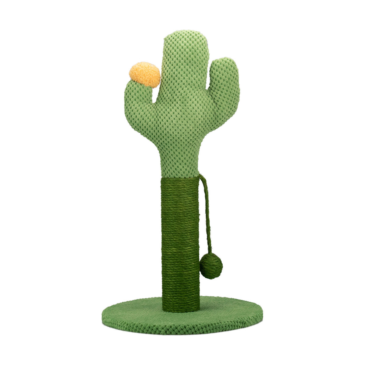 AQPET FRIENDS Tiragraffi Cactus 54 cm con Cuccia per Gatti Albero Parco Giochi Gioco Tira Graffi per Gatto, Verde