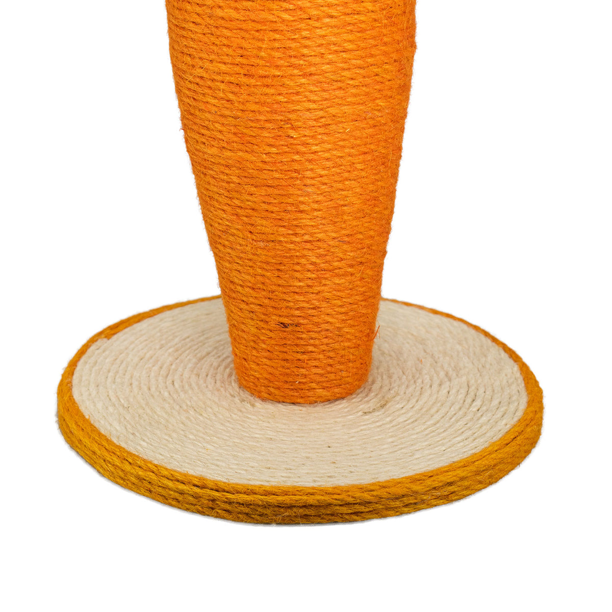 AQPET FRIENDS Tiragraffi Carrot Carota 30 cm con Cuccia per Gatti Albero Parco Giochi Gioco Tira Graffi per Gatto, Arancione