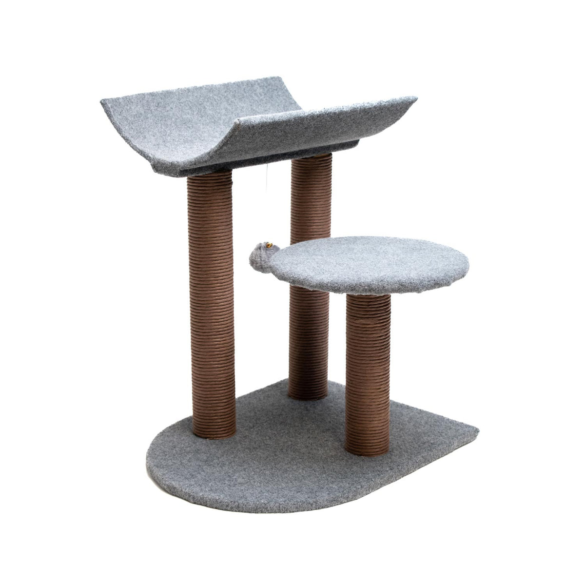 AQPET FRIENDS Tiragraffi Lisbon - 58CM Grigio Per Gatti Gioco Gatto Relax E Divertimento Gioco