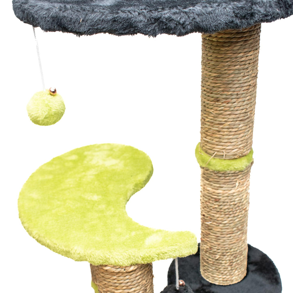 AQPET FRIENDS Tiragraffi Madrid - 86 Cm Verde/nero Per Gatti Gioco Gatto Relax E Divertimento