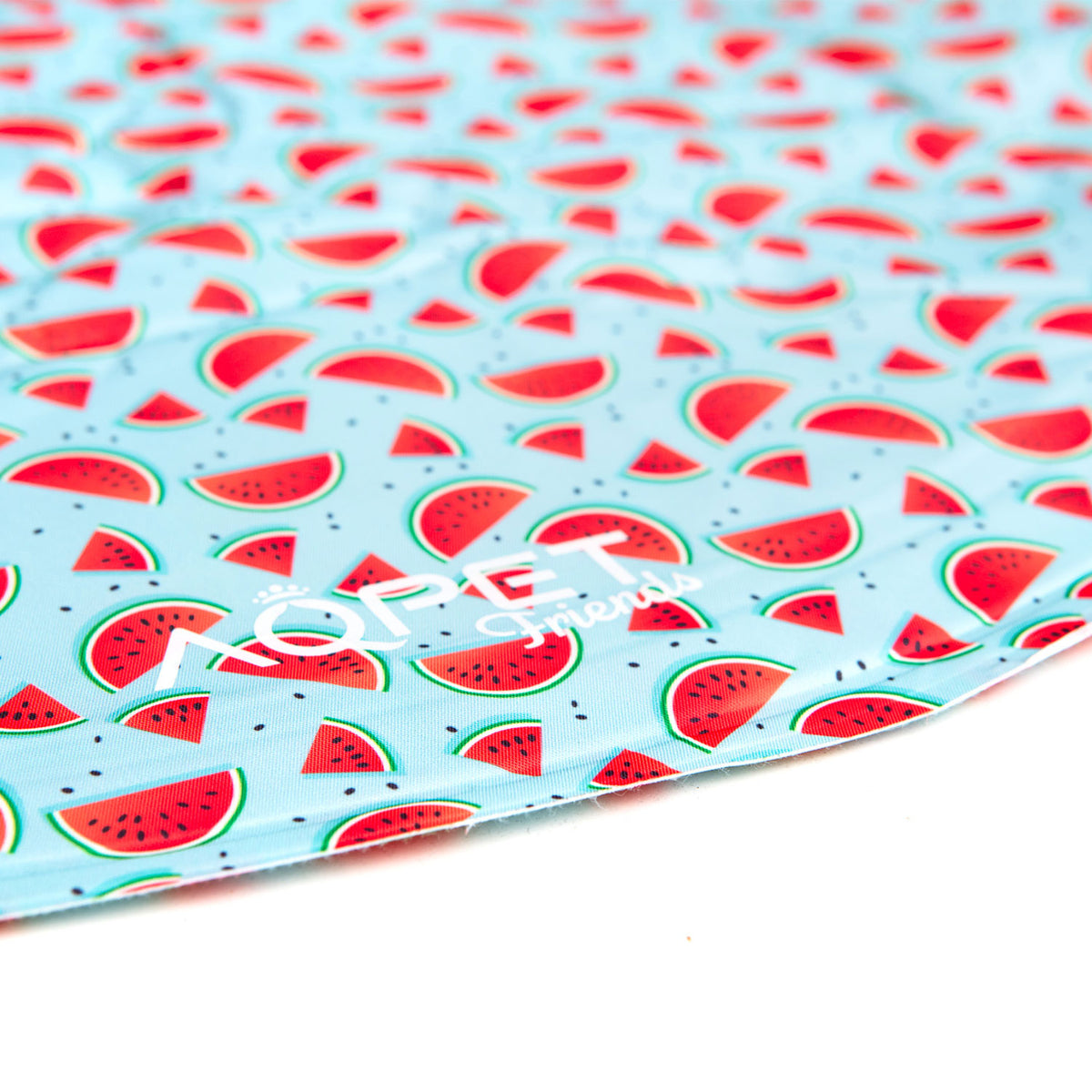 AQPET FRIENDS Round Cooling Mat for Dogs, Non-Toxic Gel, Self-Cooling System, Fruit Pattern, Diameter 60 cm