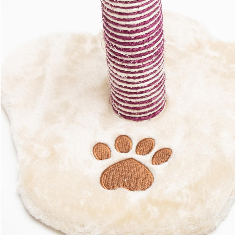 AQPET FRIENDS Cat Scratching Trunk - 39CM Beige For Cats Play And Fun