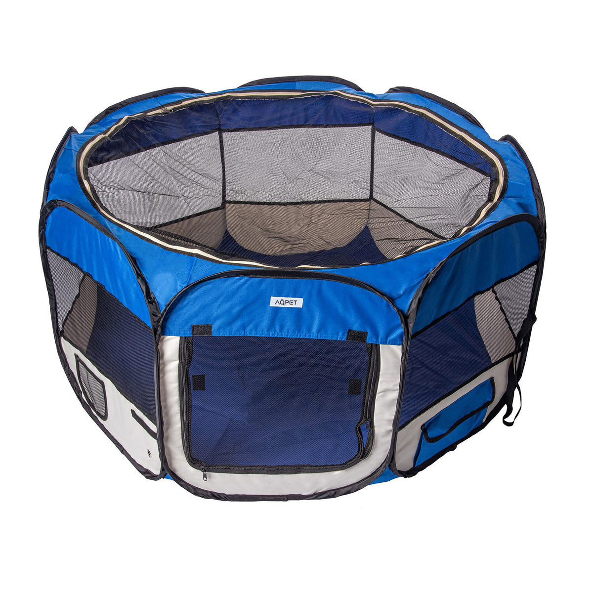 AQPET FRIENDS Box per Animali Cani e Gatti Cuccioli recinto Pieghevole in Tessuto Impermeabile 115x60 cm