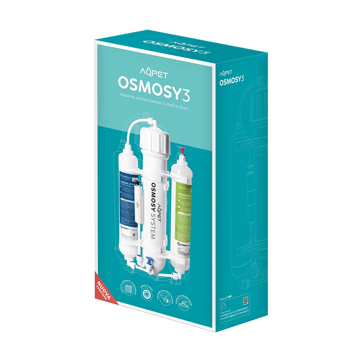 AQPET OSMOSY3 3 STAGE INLINE OSMOSIS SYSTEM