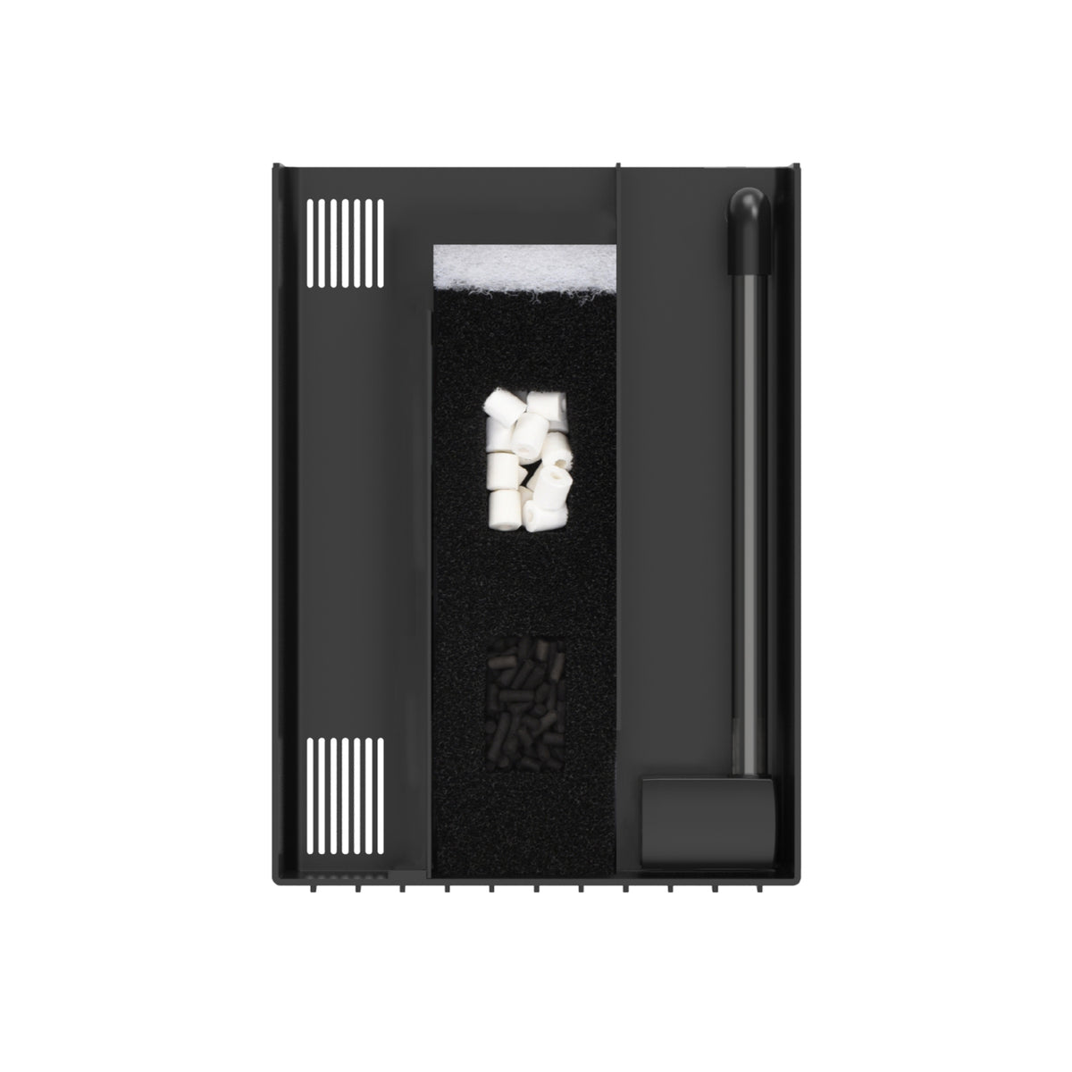 AQPET ACQUARIO SIMPLY LED 100 BIANCO COMPLETO DOPPIA LUCE FILTRO E RISCALDATORE - 80X32X45 H CM