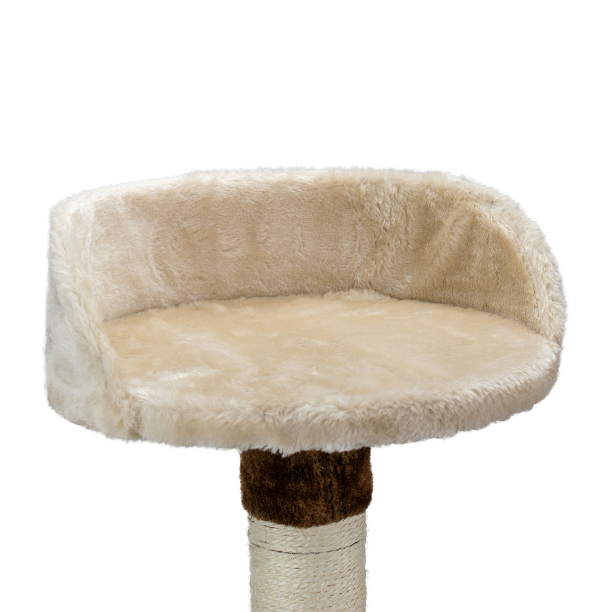 AQPET FRIENDS Cat Scratching Post Rome In Sisal 123 Cm Brown For Cats Play Cat Relax And Fun