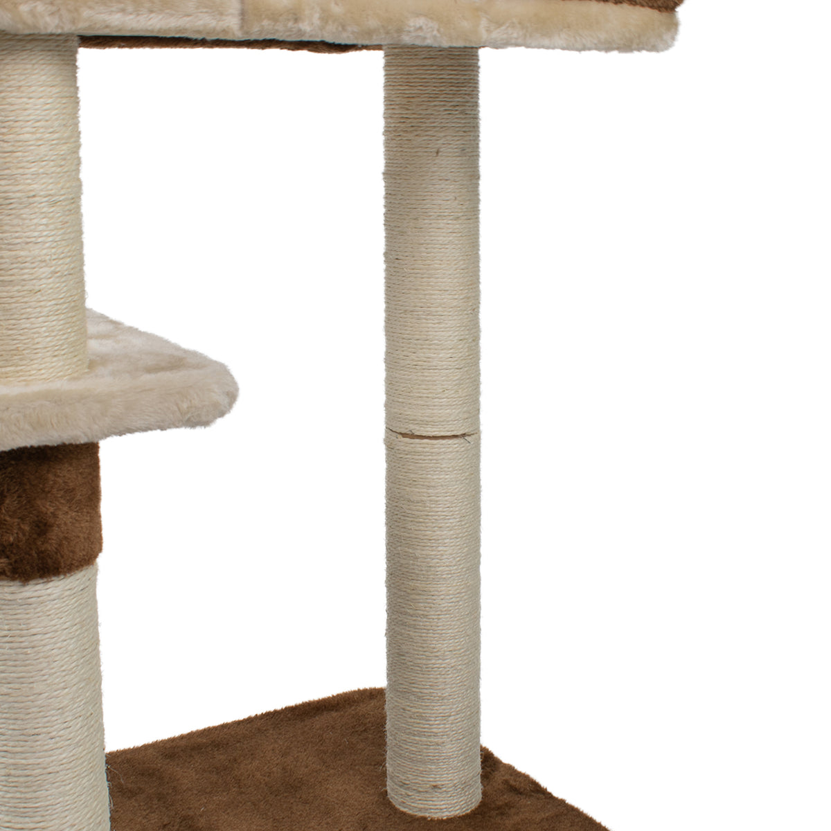AQPET FRIENDS Cat Scratching Post Rome In Sisal 123 Cm Brown For Cats Play Cat Relax And Fun