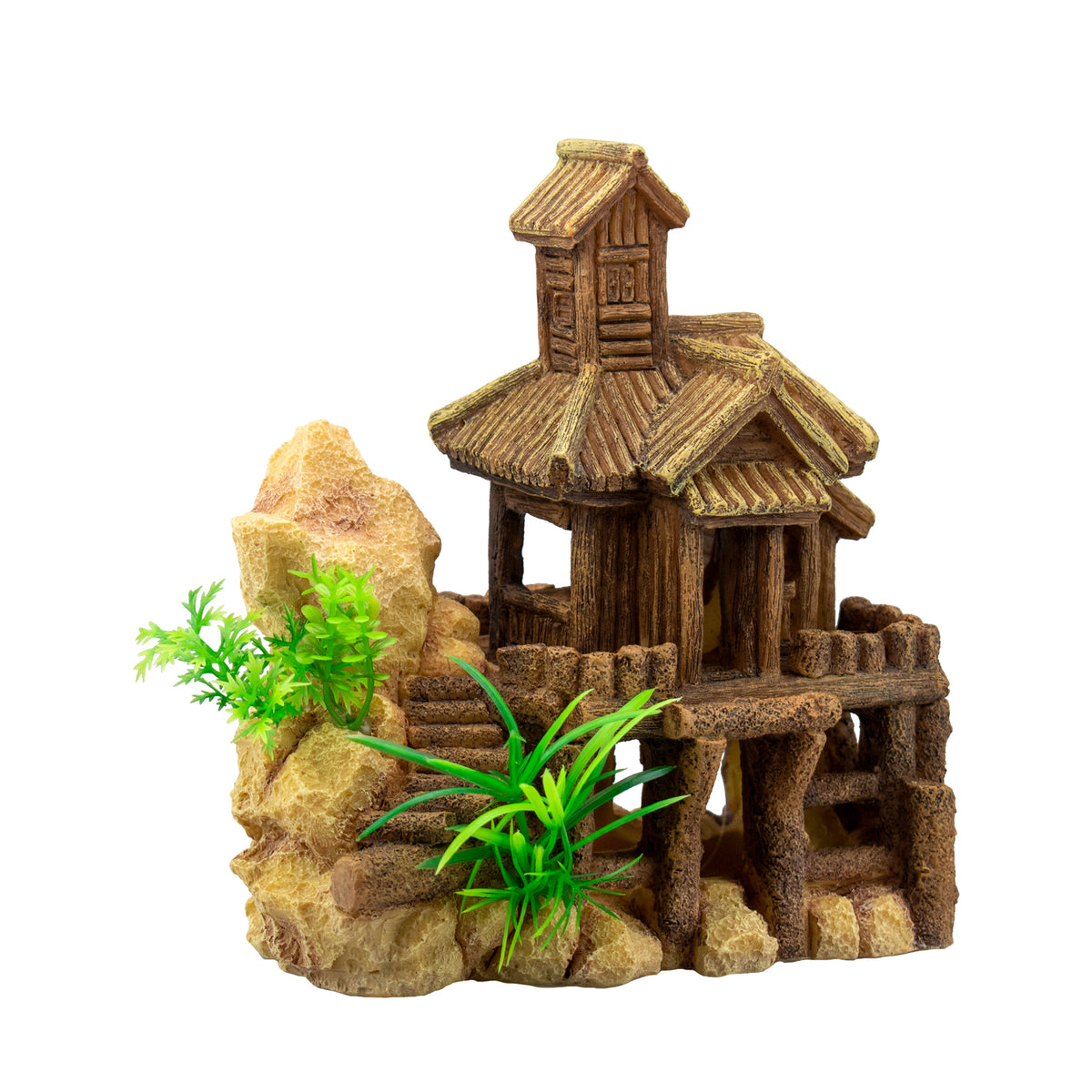 AQPET DECORART DECORI PER ACQUARI MOD. WOOD CASTLE 19*13*19