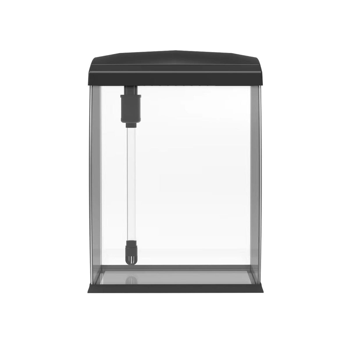 AQPET CURVE DESKTOP PANORAMIC GLASS AQUARIUM - WITH FILTER, HEATER - BLACK