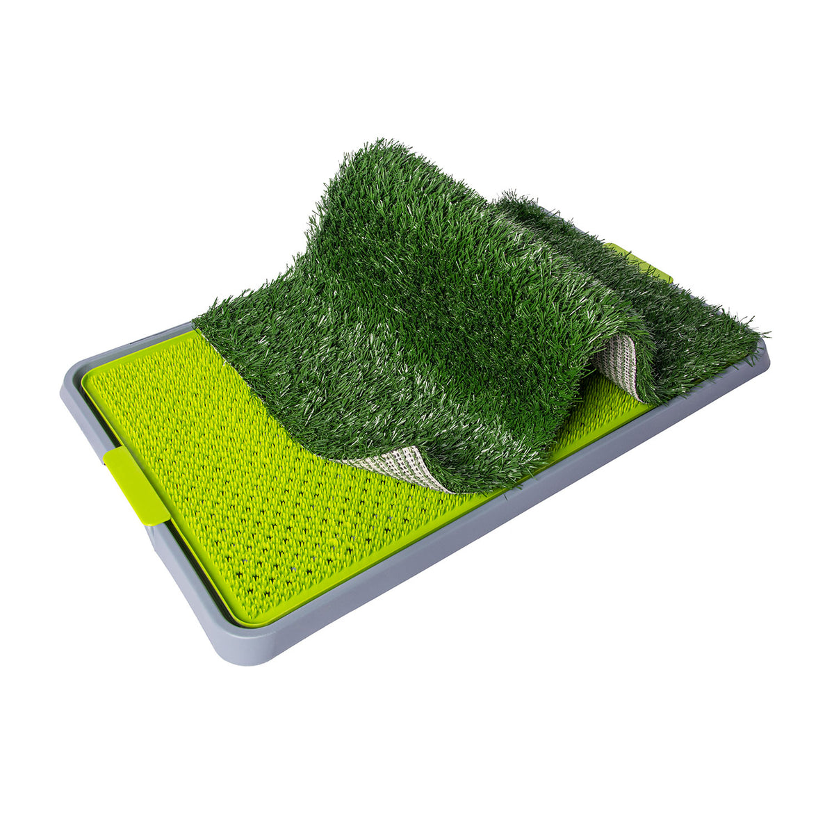 AQPET FRIENDS DogLitter Litter Tray with Artificial Grass for Puppies 67x42x5 cm