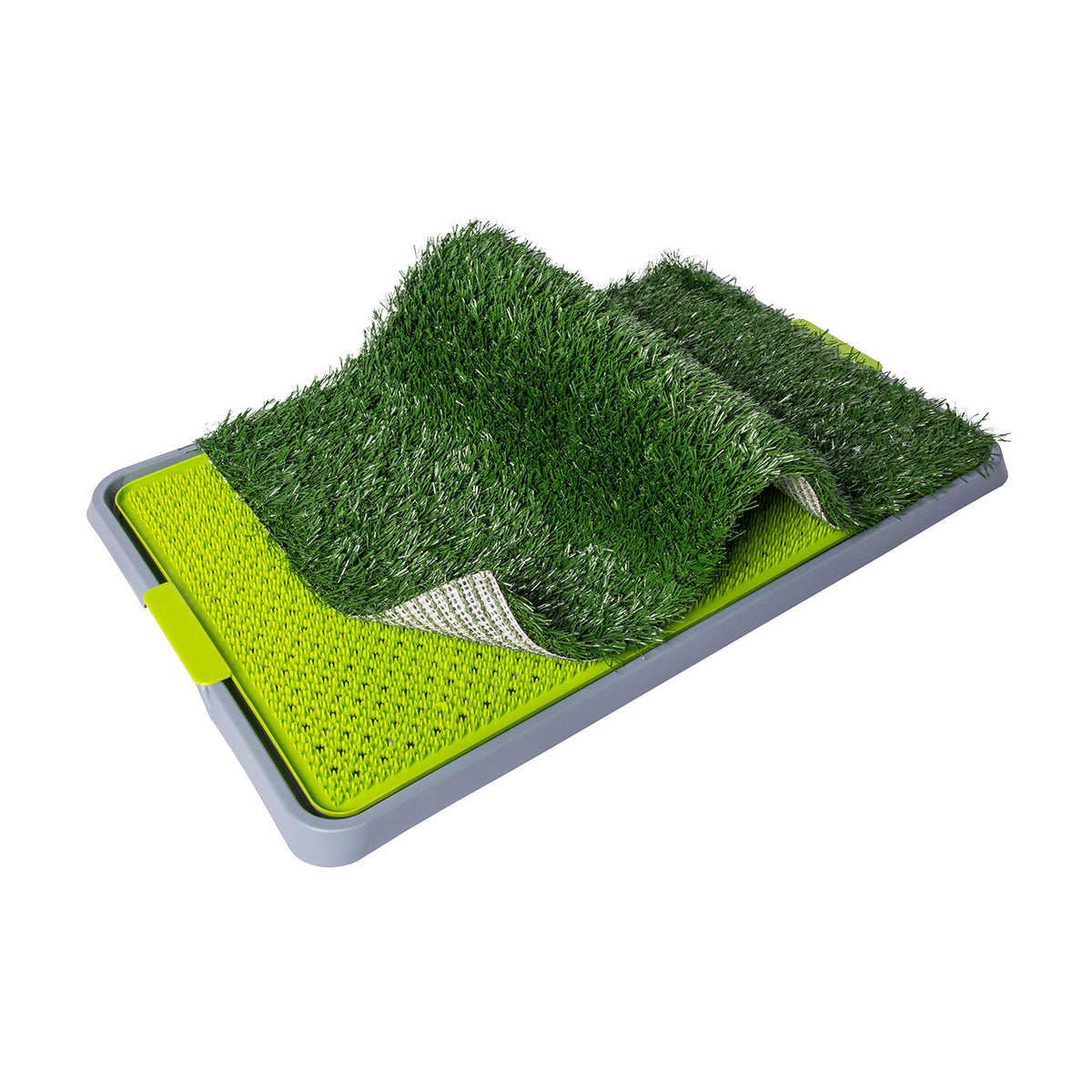 AQPET FRIENDS DogLitter Litter Tray with Artificial Grass for Puppies 67x42x5 cm