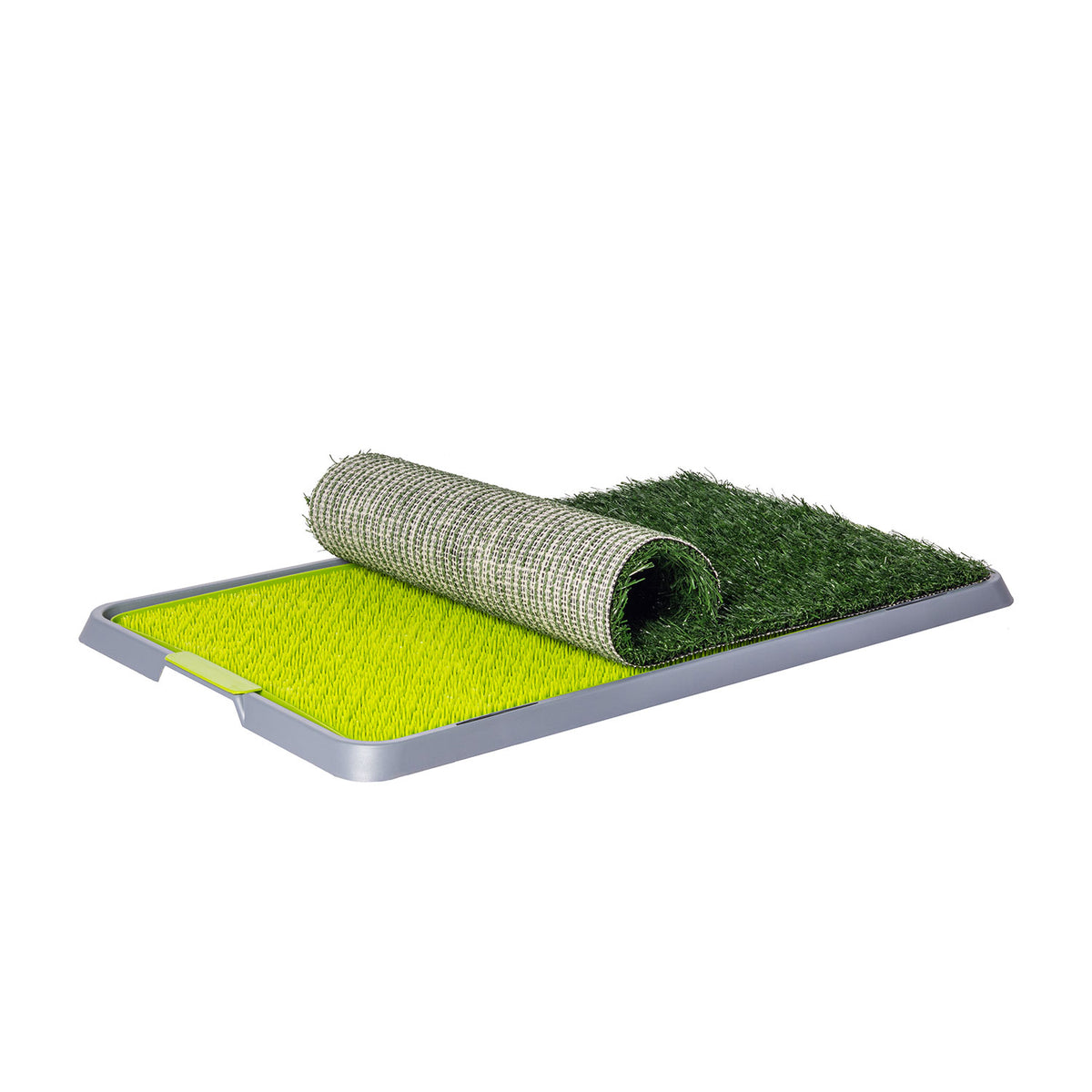 AQPET FRIENDS DogLitter Litter Tray with Artificial Grass for Puppies 67x42x5 cm
