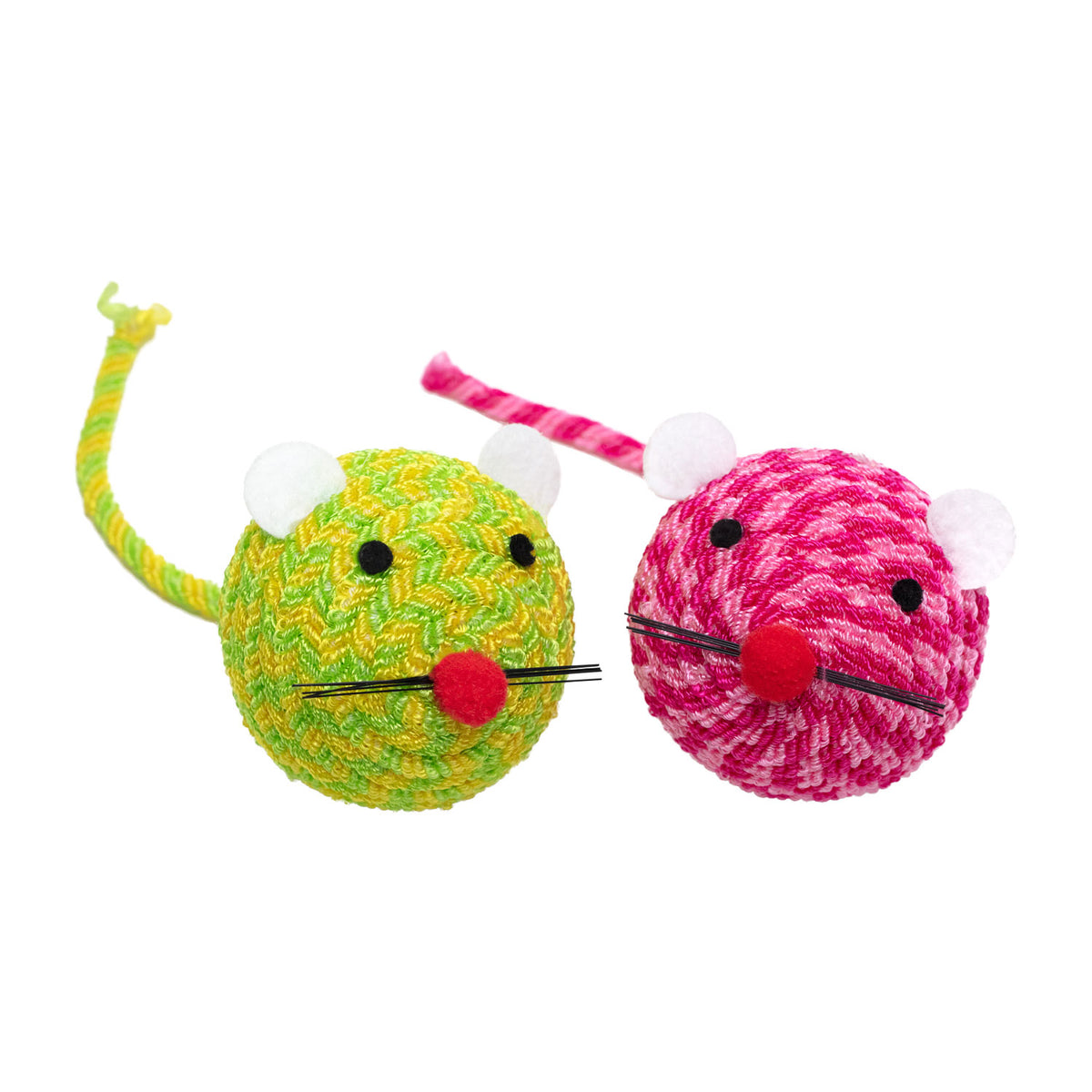 AQPET FRIENDS Cat Toy Mickey Mouse Colorful Knitted Covered - 13 Cm Cat Toy