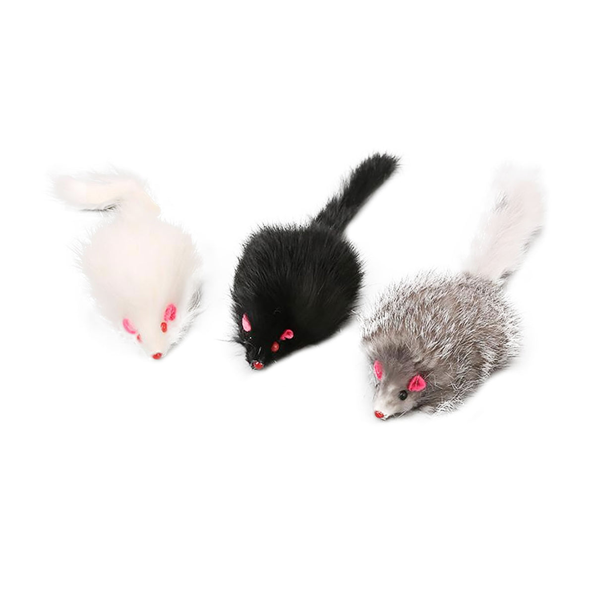 AQPET FRIENDS Cat Toy Realistic Mouse with Rattle - 18 cm Cat Toy