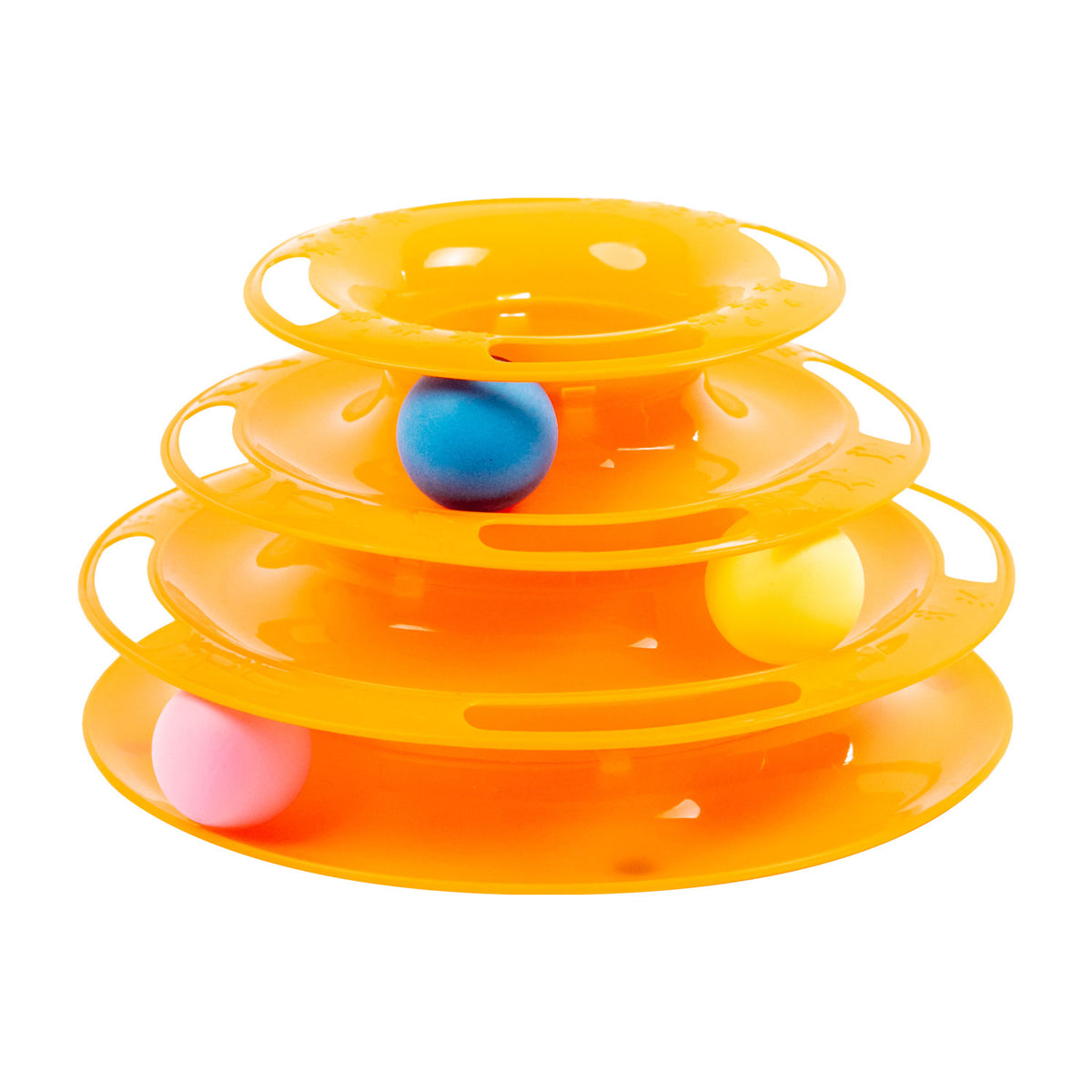 AQPET FRIENDS Cat Toy Tower - 25X13 Cm Gioco Per Gatti con Pallina
