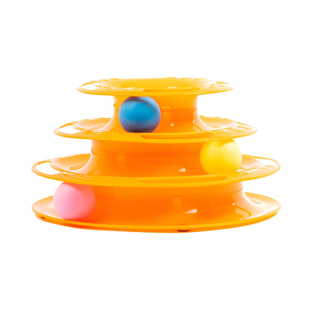 AQPET FRIENDS Cat Toy Tower - 25X13 Cm Gioco Per Gatti con Pallina