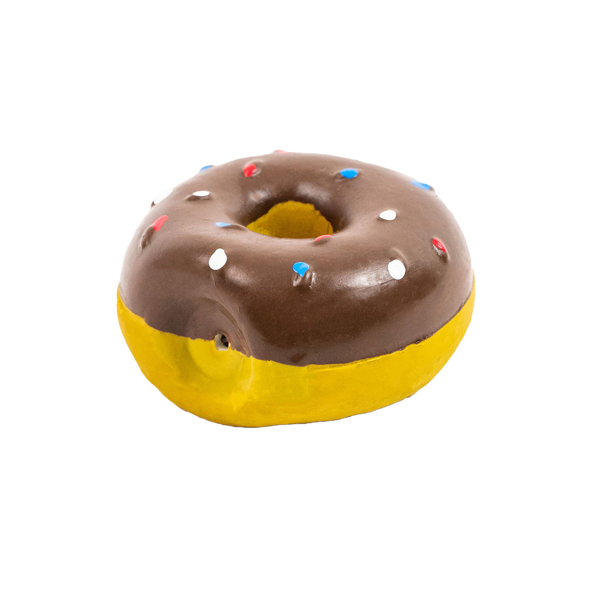 AQPET FRIENDS Dog Toy Latex Rubber Donut With Sound Effect Fun Dog Toy Pet