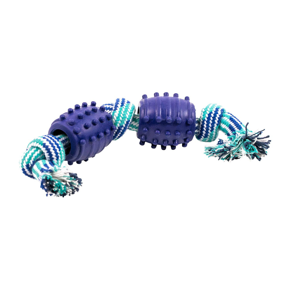 AQPET FRIENDS Giochi Per Cane Rope Corda Con Palline Di Gomma Gioco Per Cani Divertimento Pet