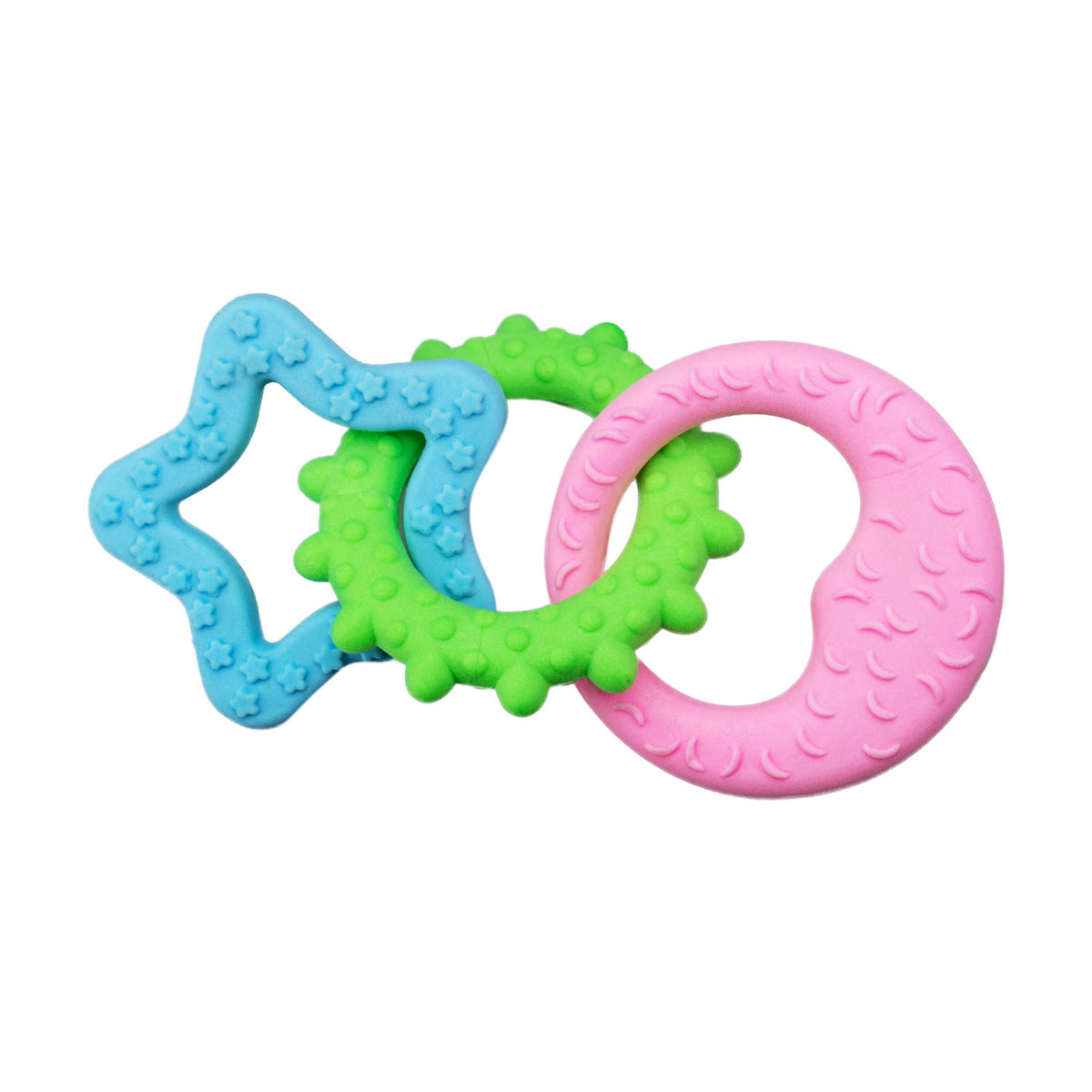 AQPET FRIENDS AQPET Dog Toys Dental Rubber Chain with Shapes 18 x 8 cm Dog Toy Pet Fun