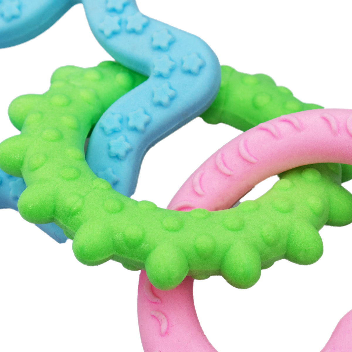 AQPET FRIENDS AQPET Dog Toys Dental Rubber Chain with Shapes 18 x 8 cm Dog Toy Pet Fun