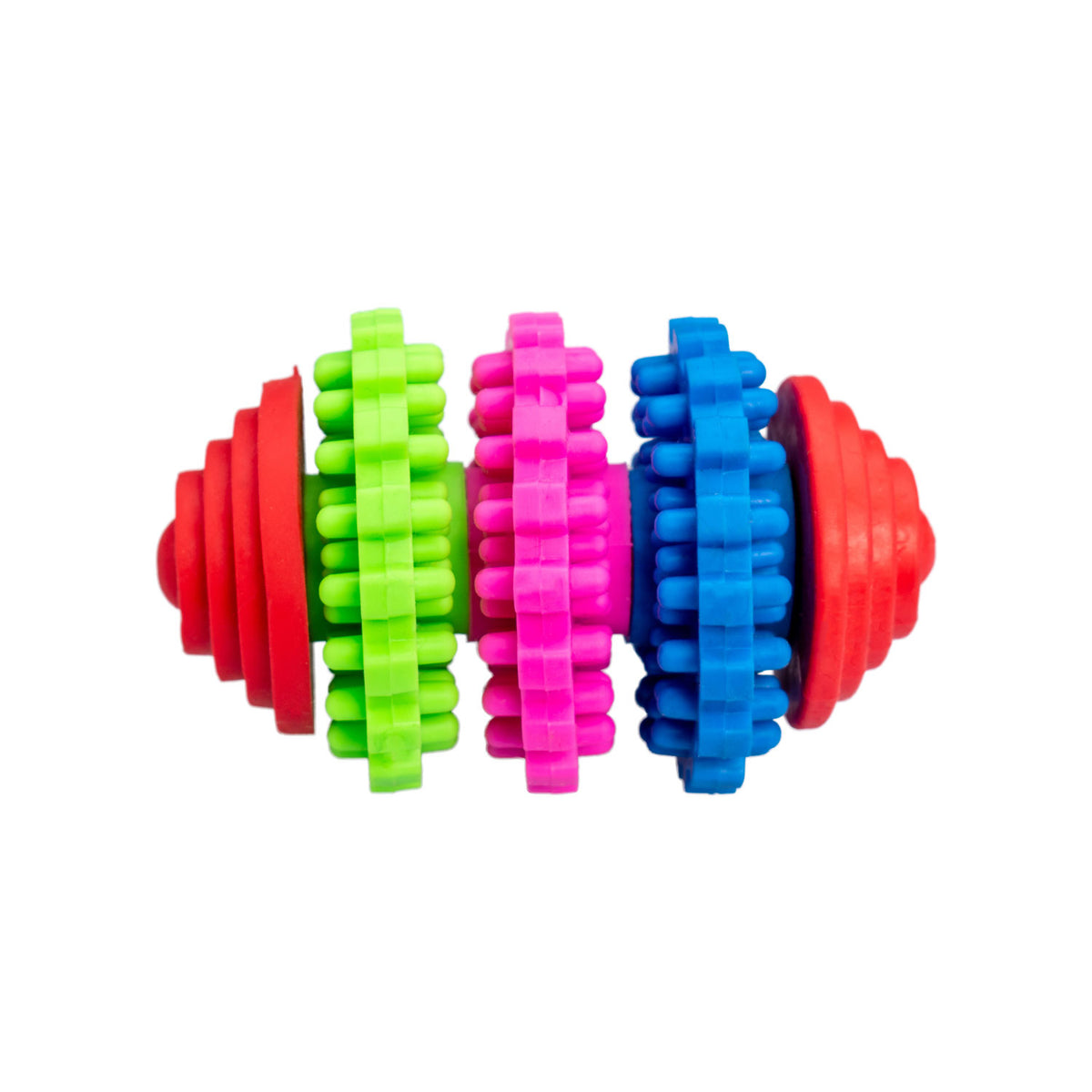 AQPET FRIENDS AQPET Dog Toys Dental Colorful Rubber Cylinder Fun Pet Dog Toy