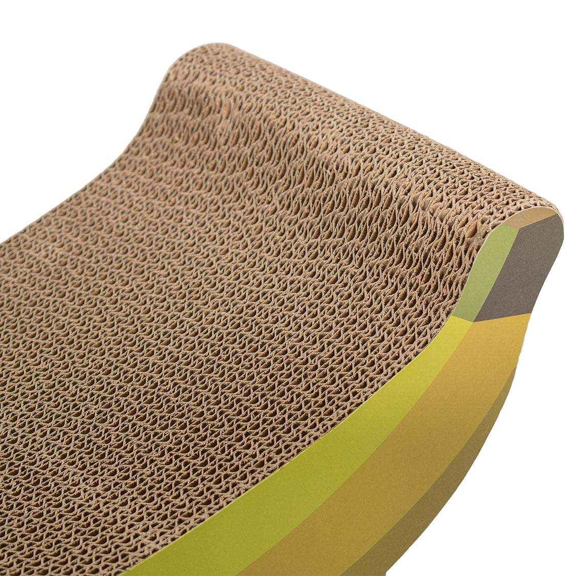 AQPET FRIENDS Tiragraffi In Cartone 47X22X15CM a Forma di Banana Per Gatti Gioco Gatto Relax