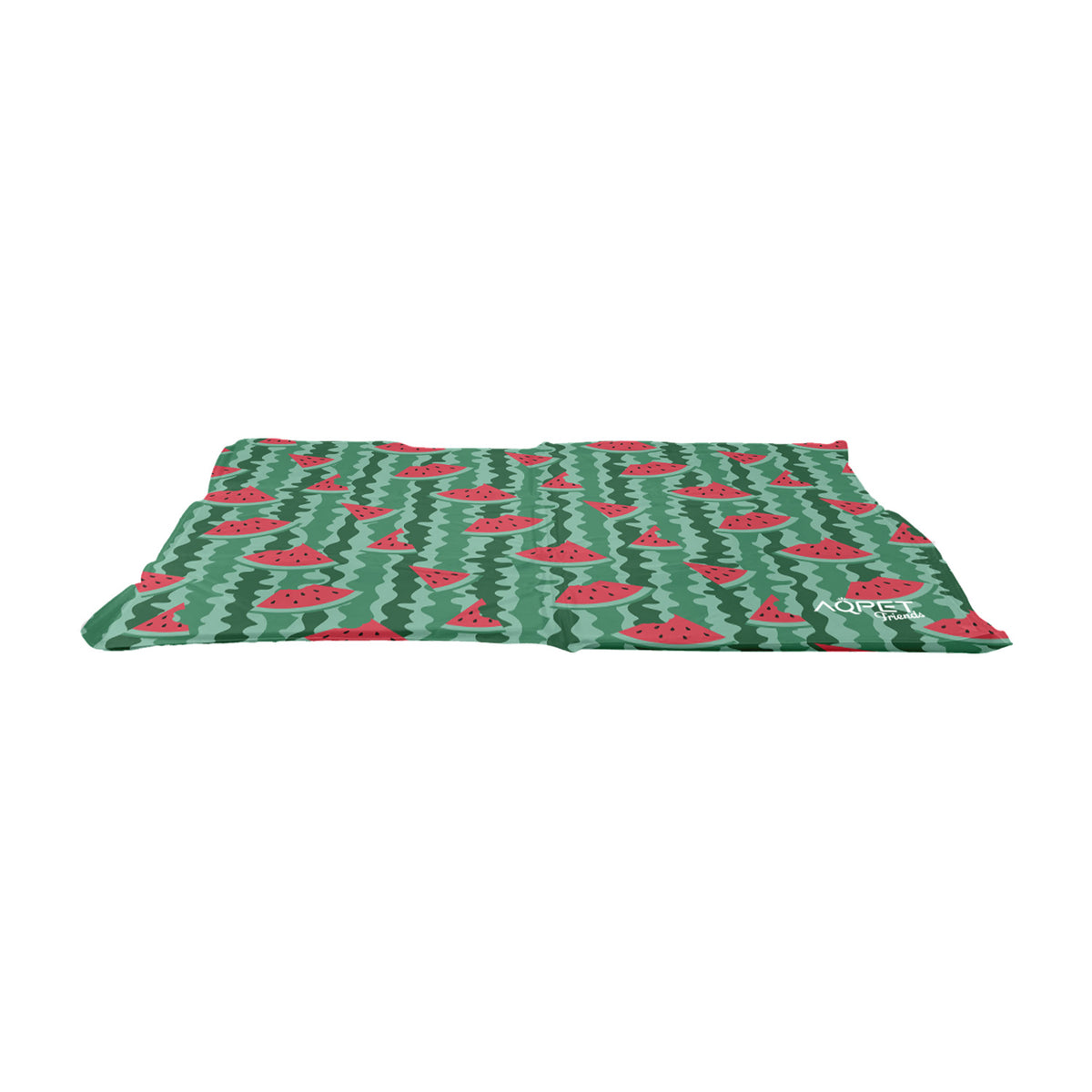 AQPET FRIENDS Tappetino Refrigerante Rinfrescante per Cane Gatto Animali, Gel non Tossico, Fantasia Fruit