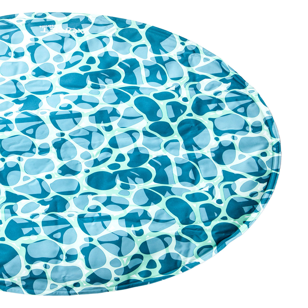AQPET FRIENDS Round Cooling Mat for dogs, Non-Toxic Gel, Self-Cooling System, Sea Design, 60 cm Diameter