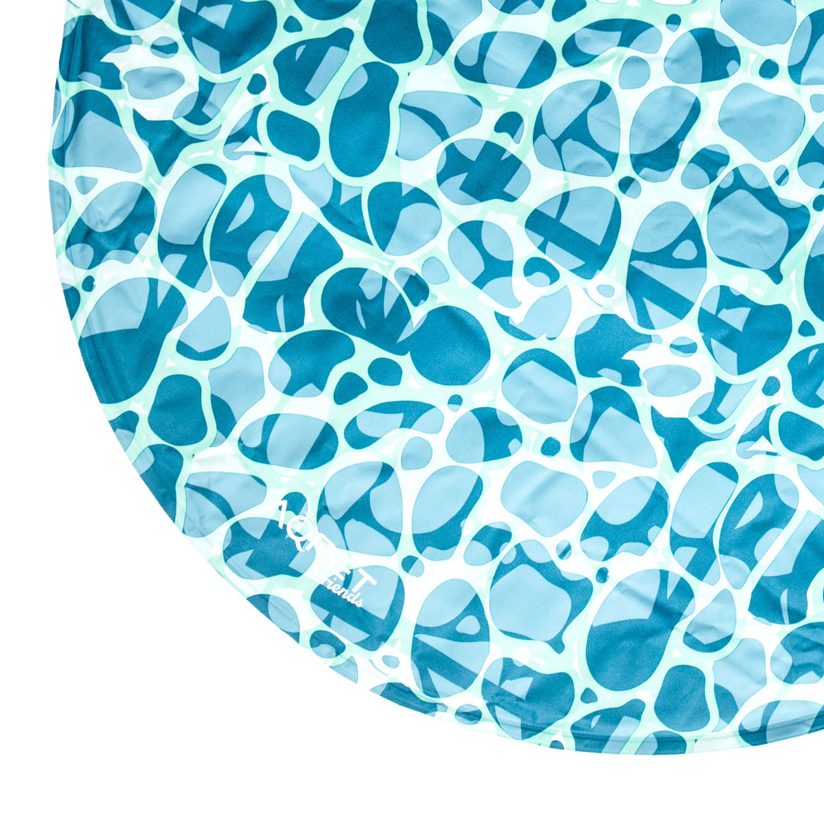 AQPET FRIENDS Round Cooling Mat for dogs, Non-Toxic Gel, Self-Cooling System, Sea Design, 60 cm Diameter