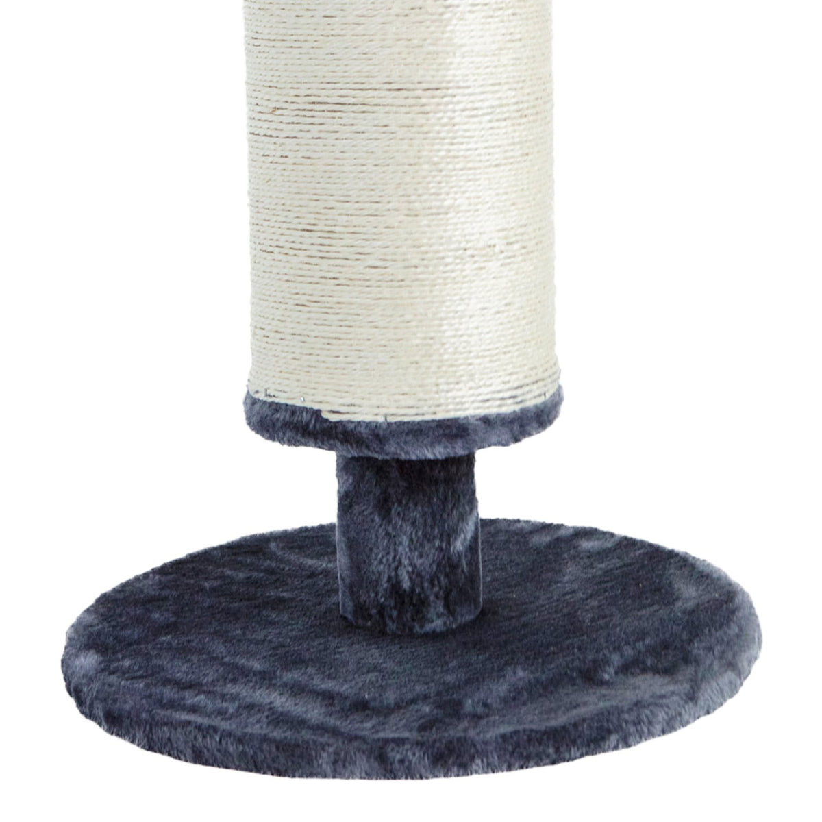 AQPET FRIENDS Cat Scratching Post in Sisal and Fabric with Platform, 58 cm High for your Cat's Maximum Fun, Grey