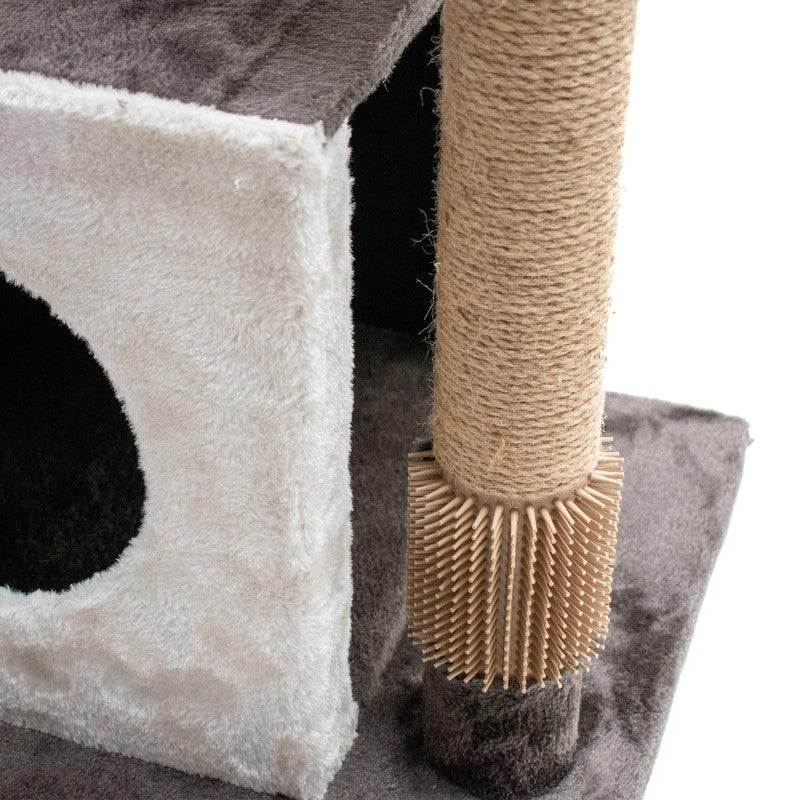 AQPET FRIENDS Sidney Cat Scratcher - 140 cm Beige/Brown For Cats Play Cat Relaxation and Fun