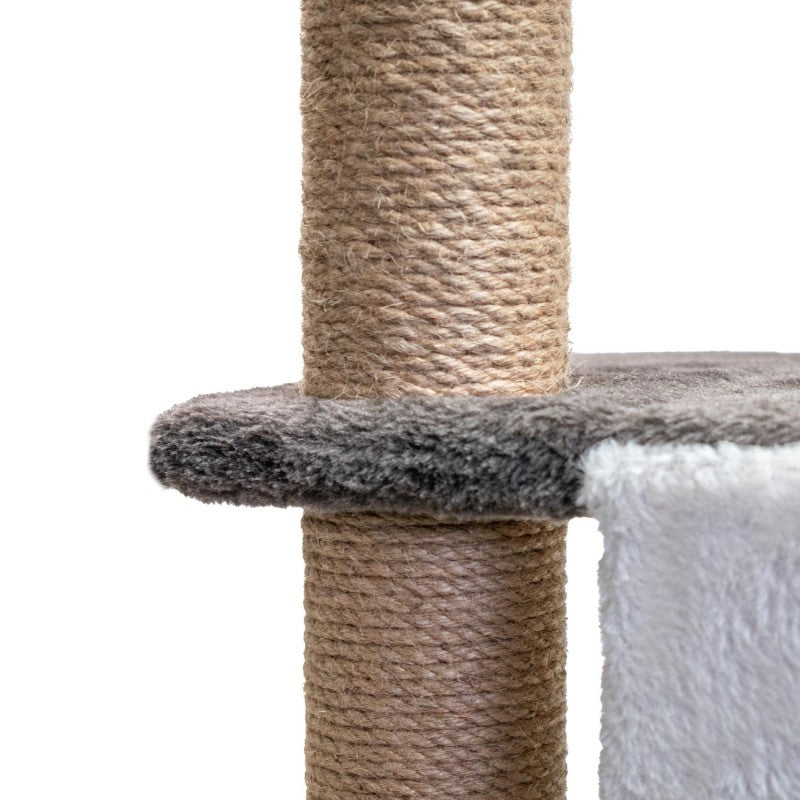 AQPET FRIENDS Sidney Cat Scratcher - 140 cm Beige/Brown For Cats Play Cat Relaxation and Fun