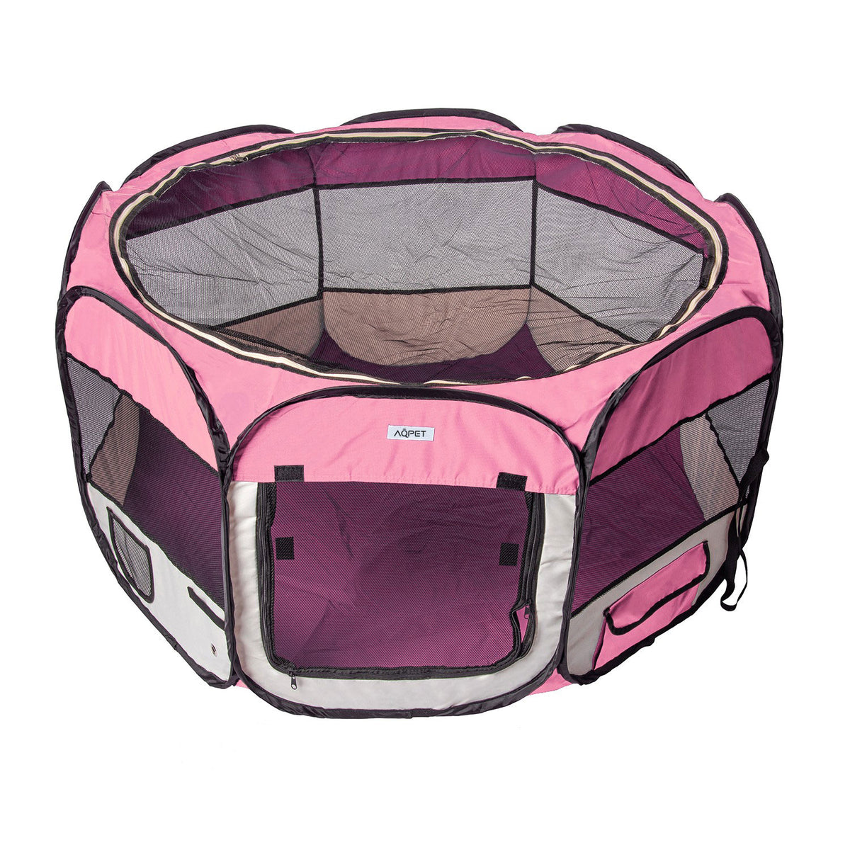 AQPET FRIENDS Box per Animali Cani e Gatti Cuccioli recinto Pieghevole in Tessuto Impermeabile 115x60 cm