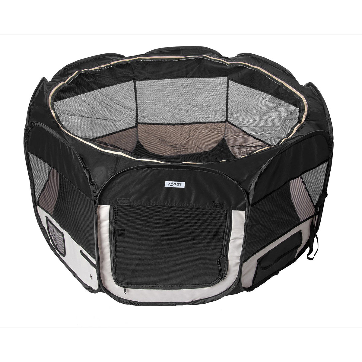 AQPET FRIENDS Box per Animali Cani e Gatti Cuccioli recinto Pieghevole in Tessuto Impermeabile 115x60 cm