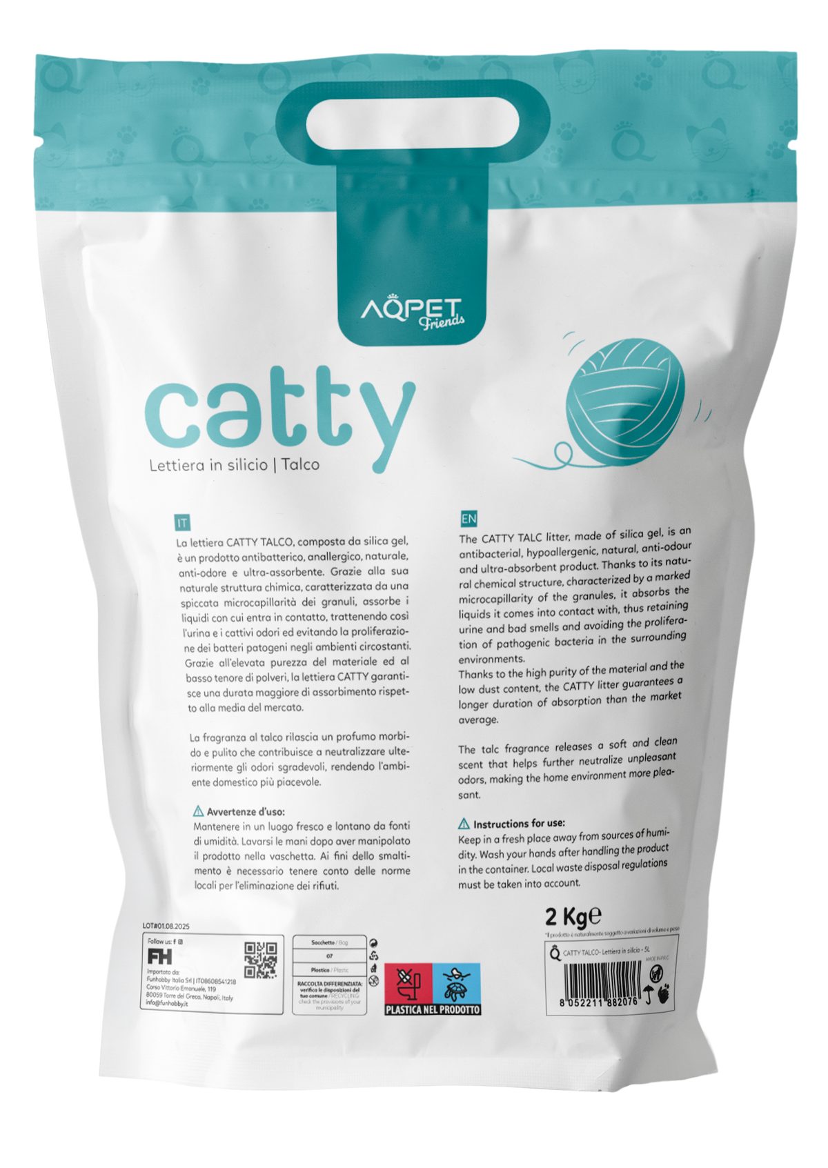 AQPET FRIENDS Catty Silica Gel Cat Litter Talcum Scent Super Absorbent Odor Control Cat Hygiene