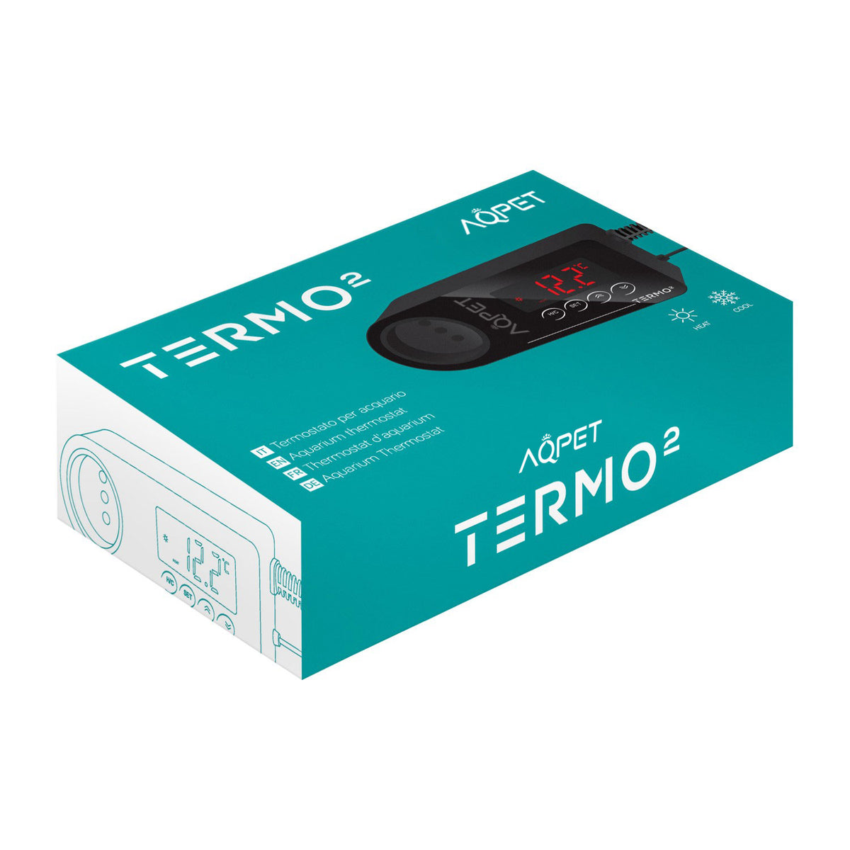 AQPET TERMO2 TERMOSTATO PER ACQUARI CALDO FREDDO