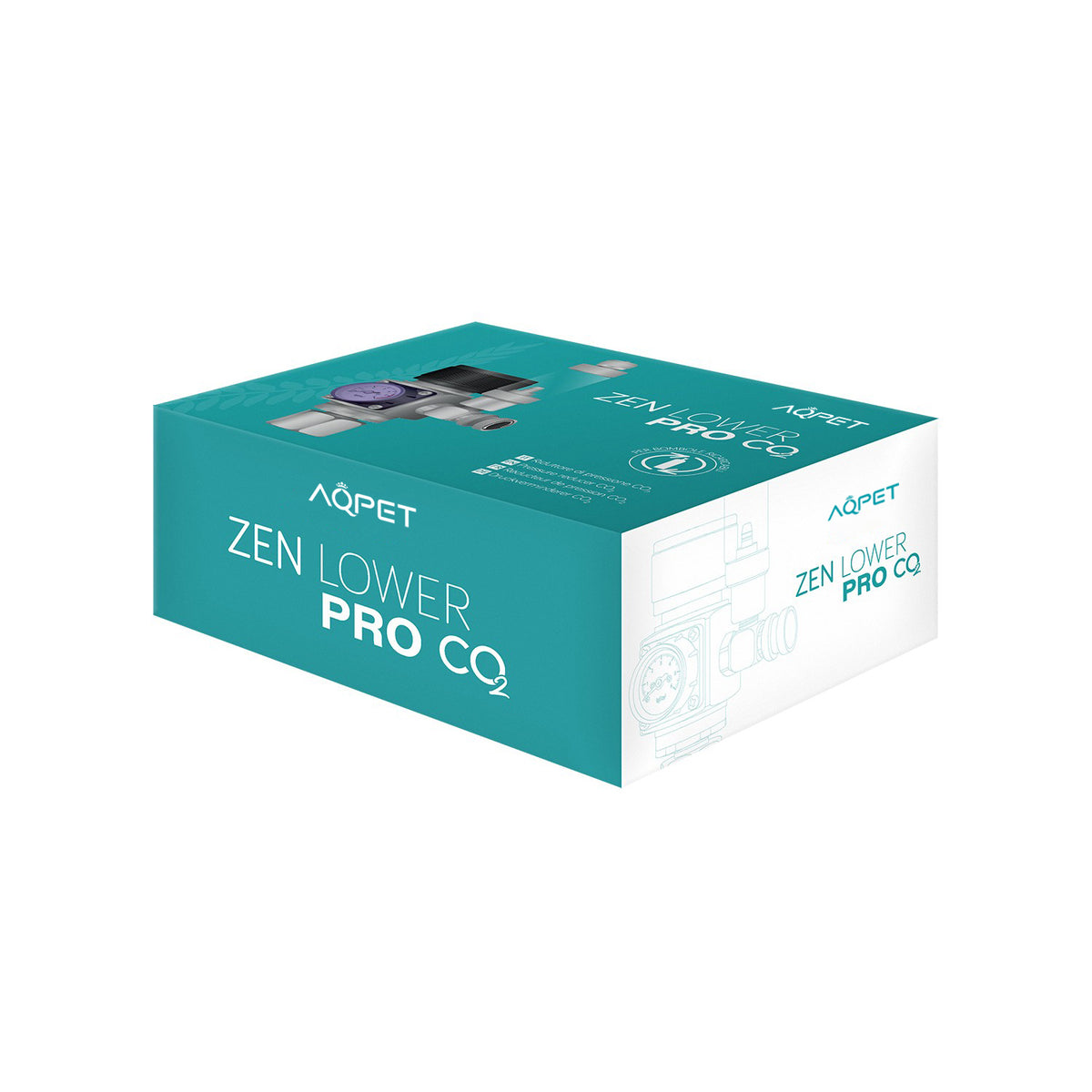 AQPET ZEN LOWER PRO CO2 RIDUTTORE DI PRESSIONE PER BOMBOLE RICARICABILI